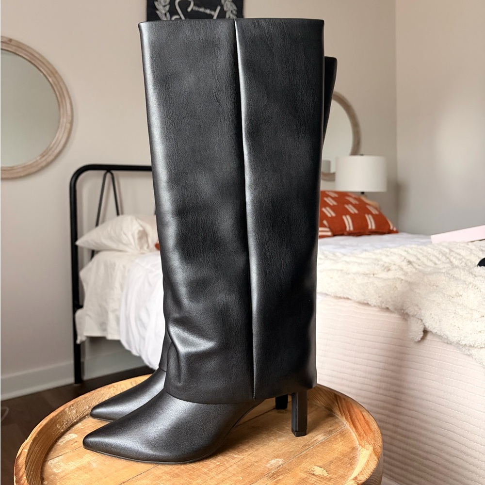 Chinese Laundry Black Heeled Boots